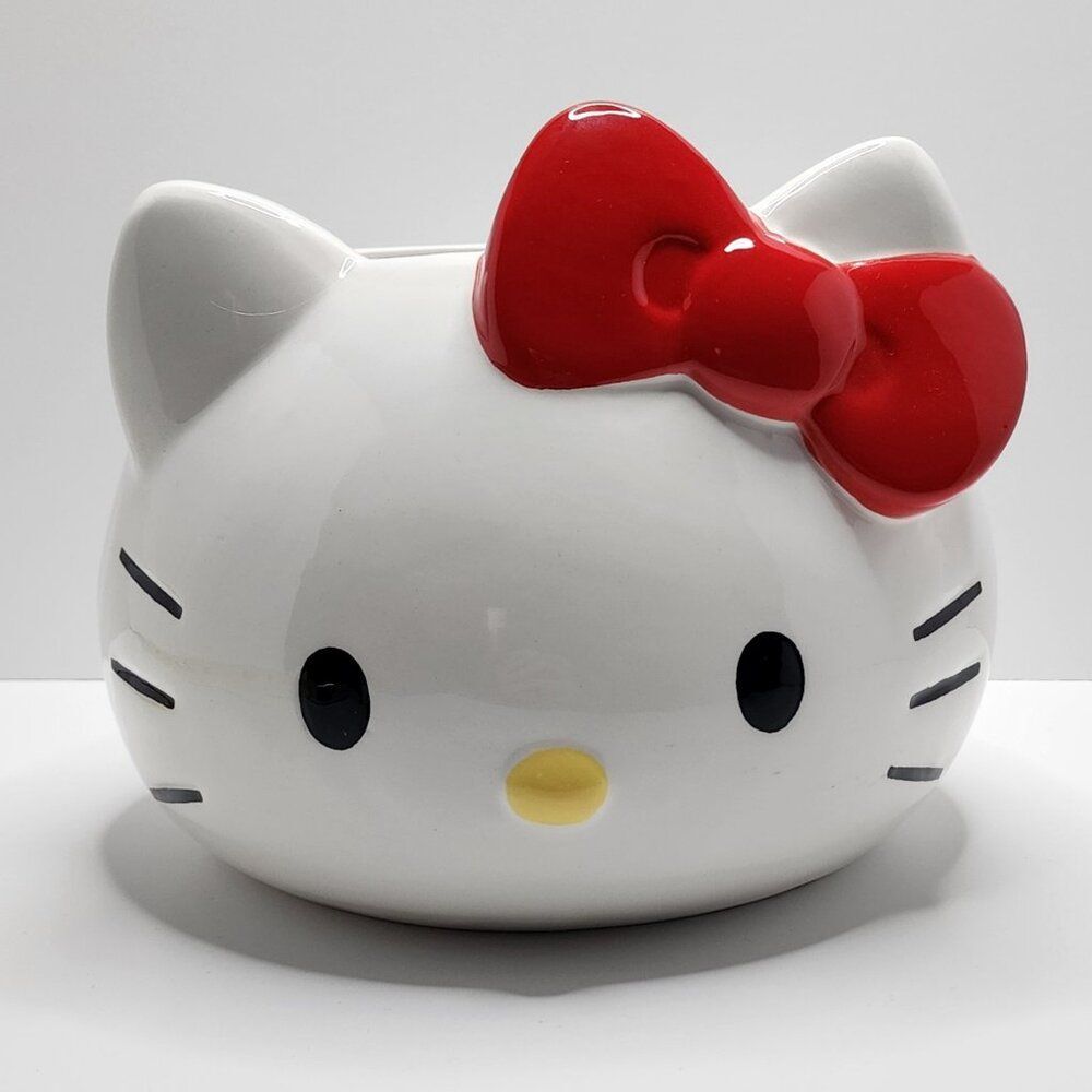 Hello Kitty Large Ceramic Hand Painted Planter Pot Vase Ceramic